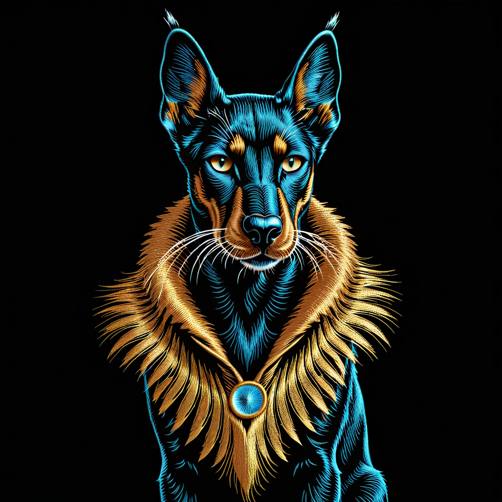 Нейропревью в технике Нейрострочка. Собаки и кошки.