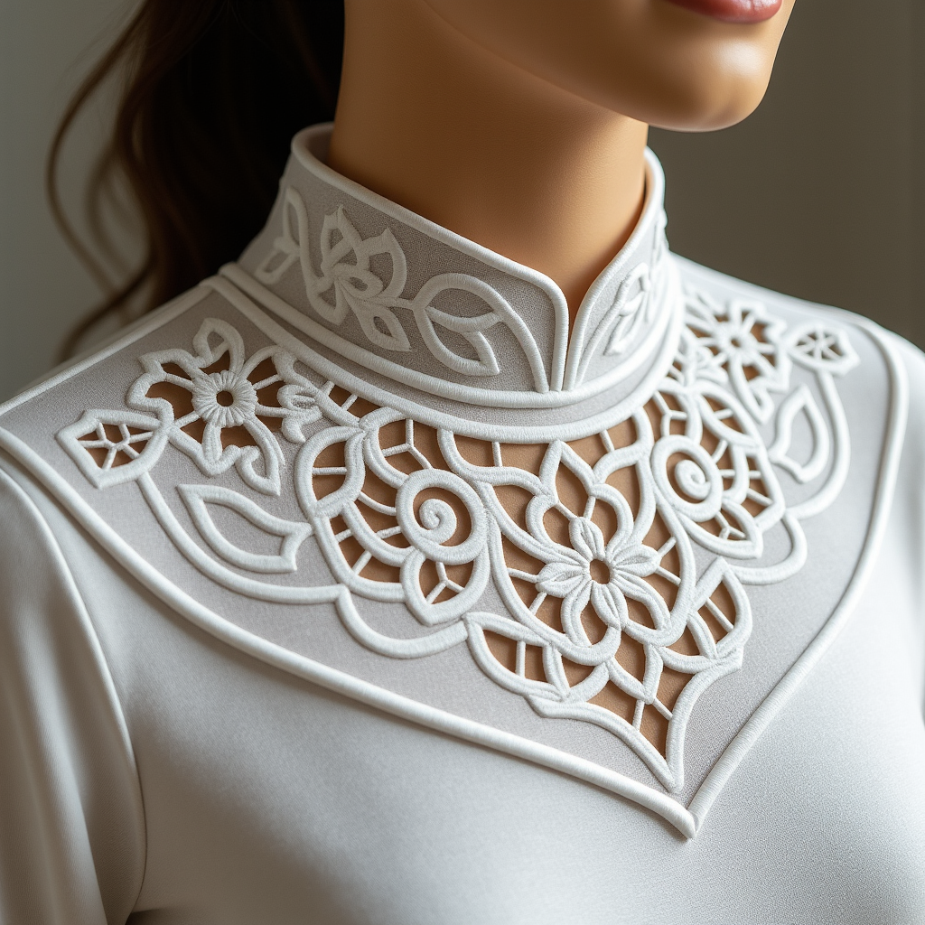 Ришелье FLUX LoRA — ажурная вышивка ришелье нейросеть