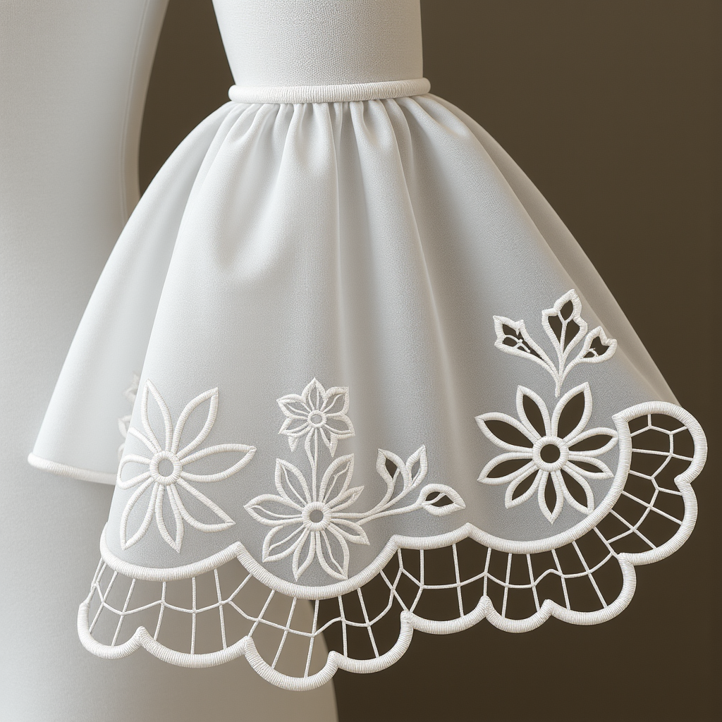 Ришелье FLUX LoRA — ажурная вышивка ришелье нейросеть