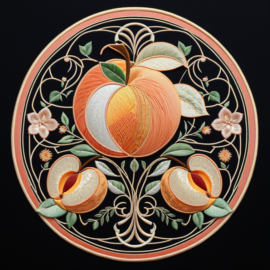 Модель ИИ — Цветочные узоры в машинной вышивке