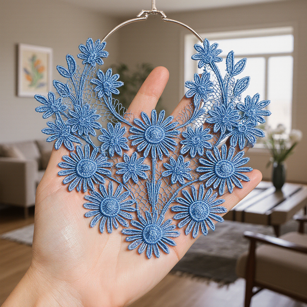 Нейропревью машинной вышивки в технике Кружево. FSL. Lace.