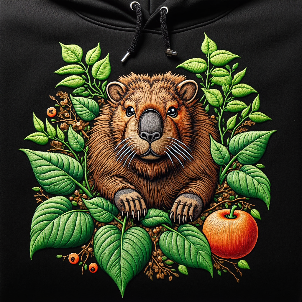 Нейропревью машинной вышивки в стиле Midjourney.