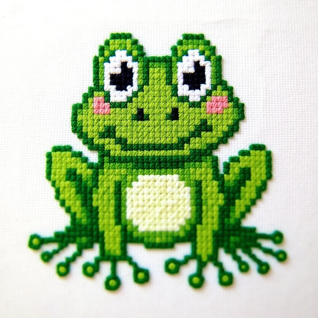 Нейропревью дизайнов вышивки крестом.