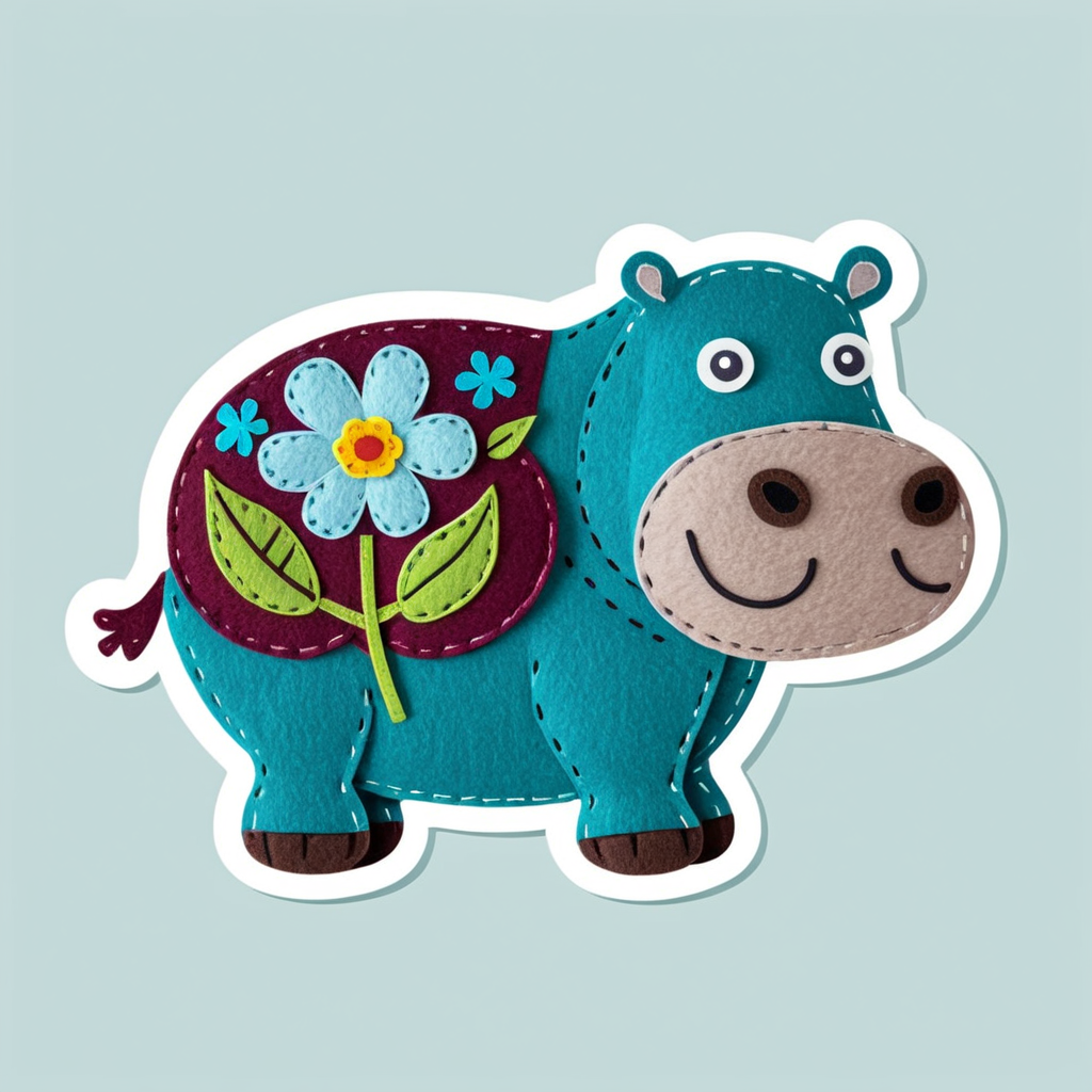 Felt-Flux LoRA — фетровые изделия и аппликации нейросеть вышивка