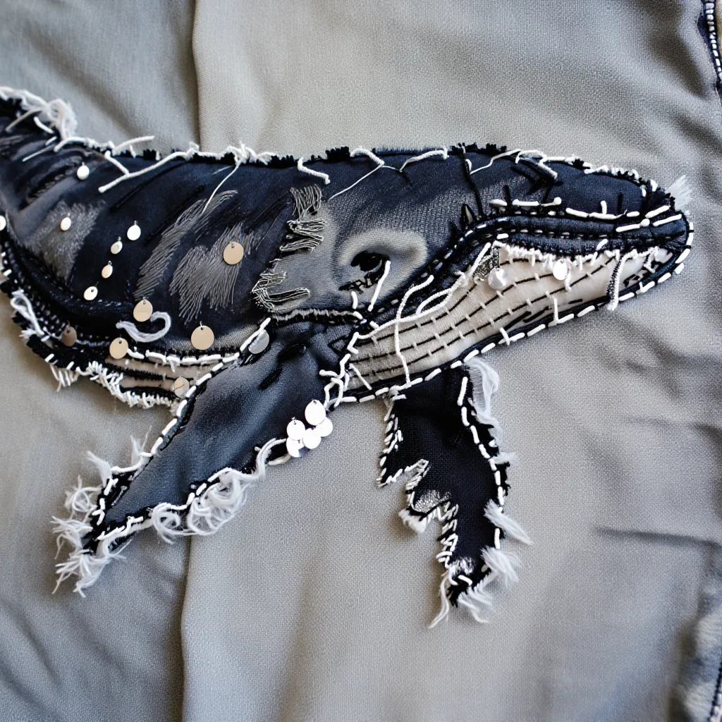 Нейропревью машинной вышивки в стиле бохо.