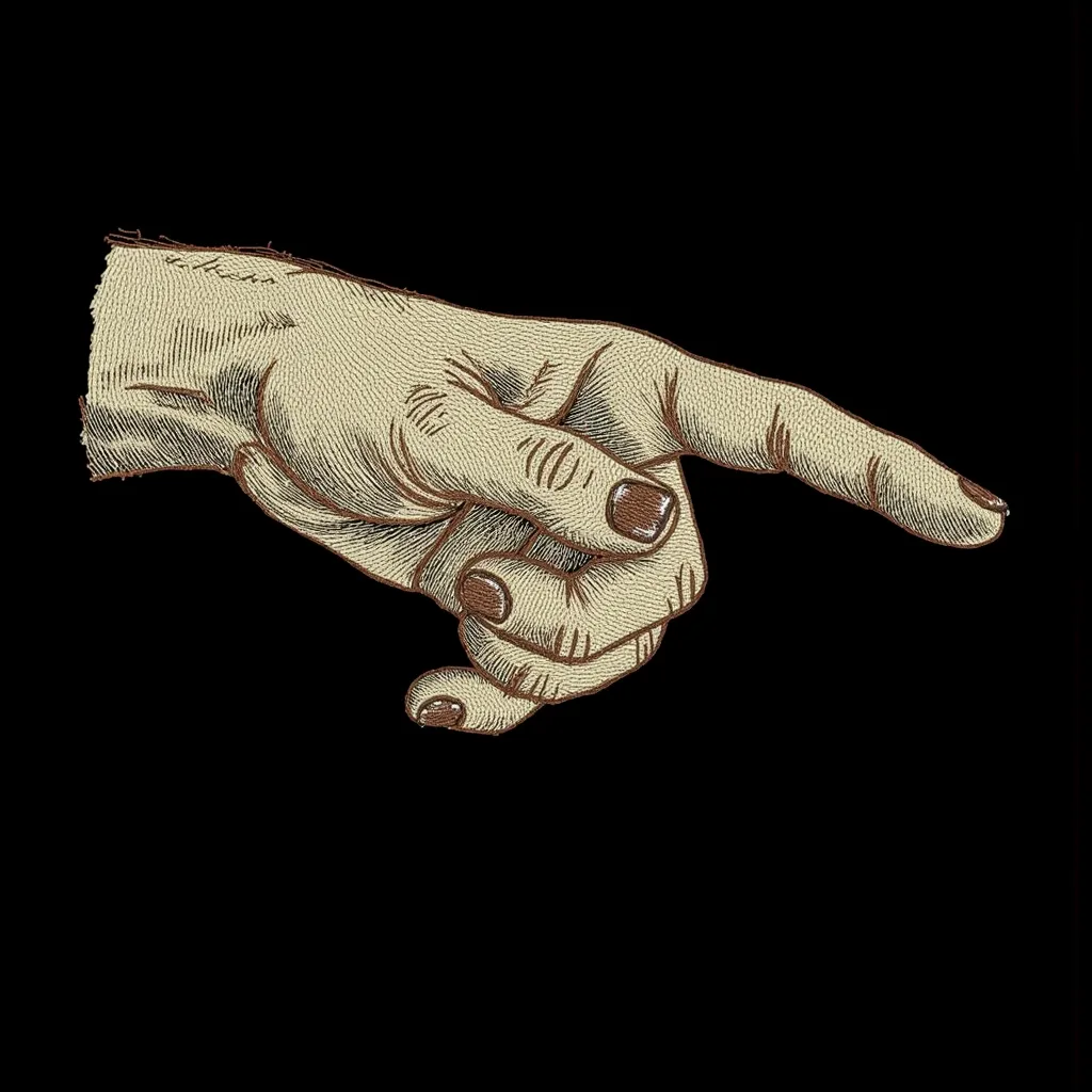 Нейропревью машинной вышивки в стиле Уэнсдей Аддамс.