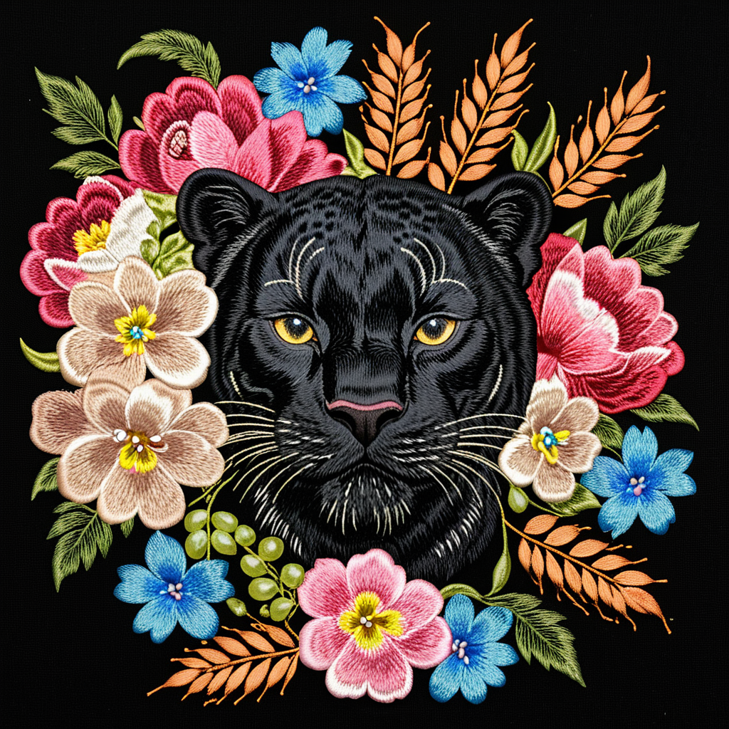 Жостово LoRA — жостовские мотивы в машинной вышивке SDXL