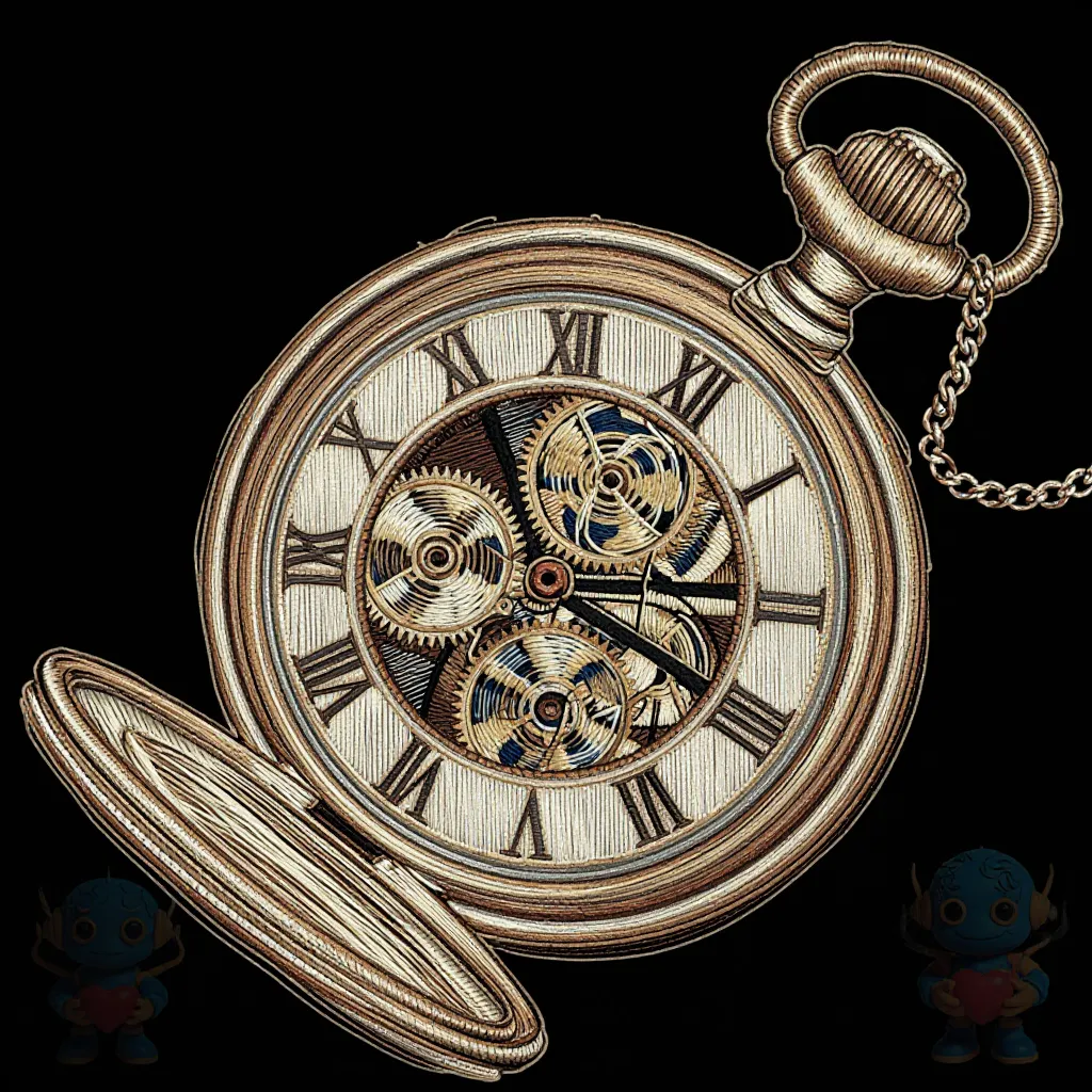 Нейропревью машинной вышивки в технике Сангина.