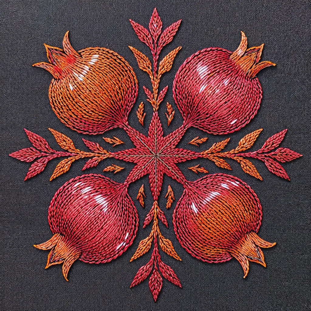 Нейропревью тамбурной вышивки. Машинная вышивка.