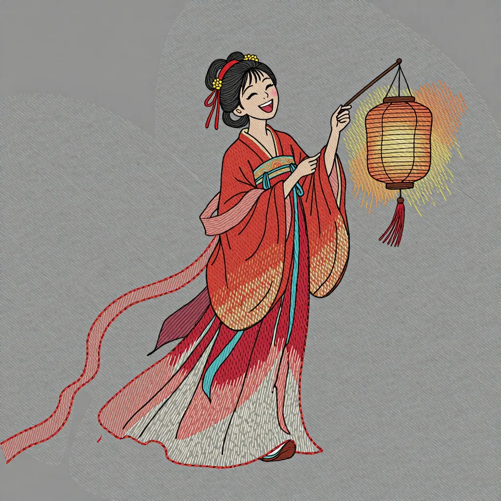 Нейропревью дизайна машинной вышивки в технике Акварель.